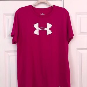 Under Armour Women’s HeatGear T-Shirt | Bright Magenta | XL